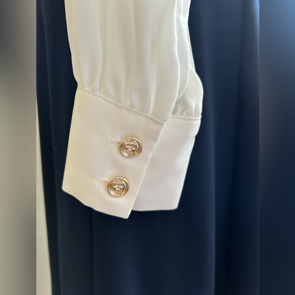 DKNY TIE NECK/BUTTON SKIRT NWOT DRESS SIZE 6 - Picture 6 of 6